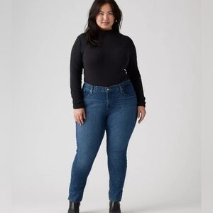 Levi Strauss Style 311 Shaping Skinny Women's Blue Jeans Size 24 W Short